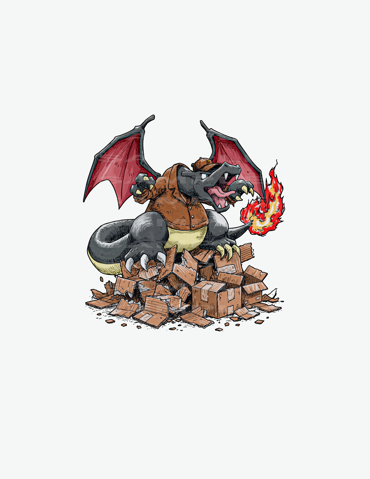 Shiny Charizard Delivery Driver Sticker