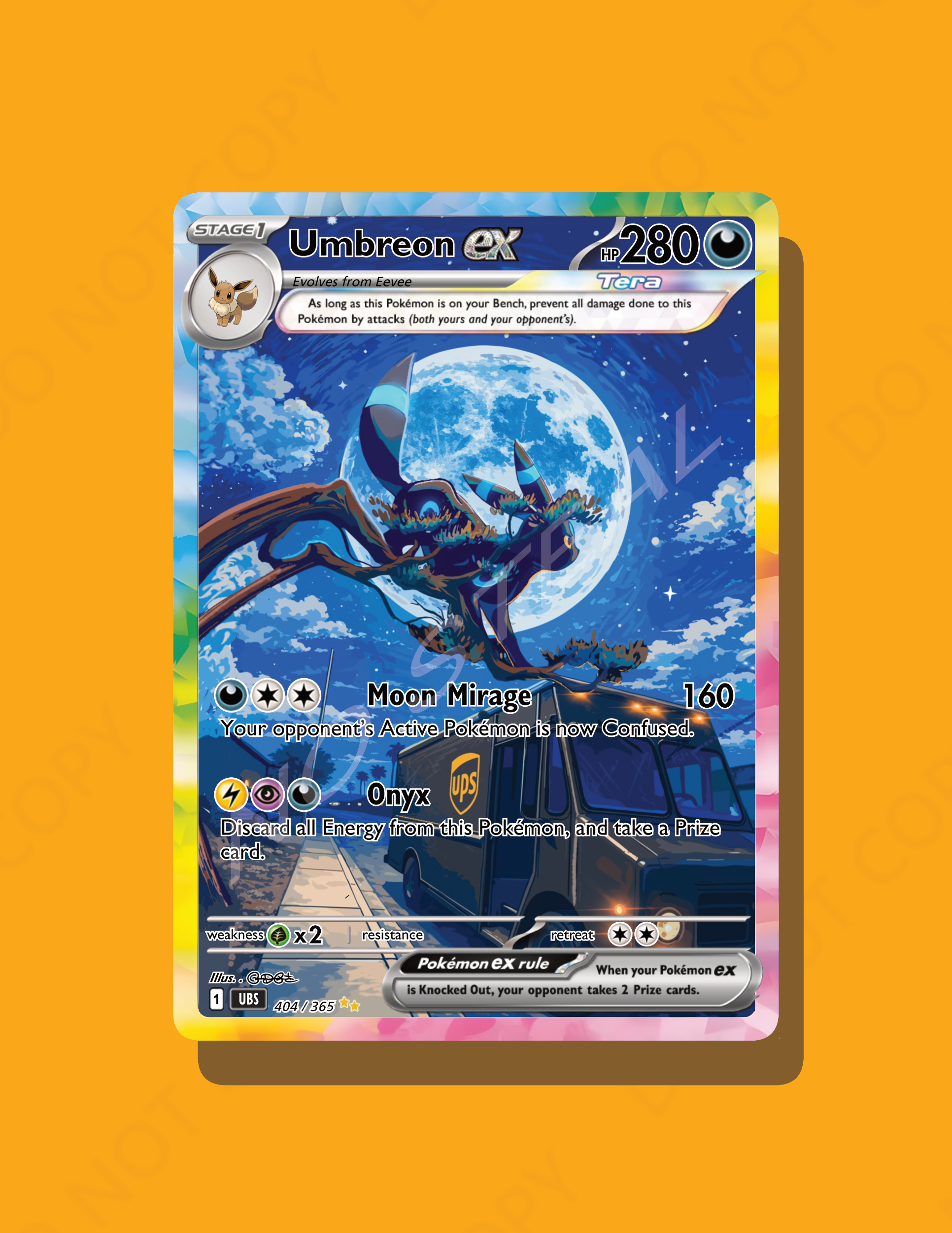 Umbreon Blue Moon – UBS Custom Card